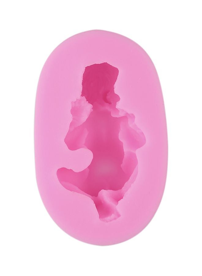 قالب على شكل طفل نائم وردي 12x3x8.5سم - Image 3