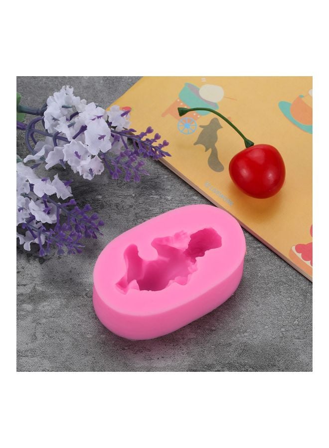 قالب على شكل طفل نائم وردي 12x3x8.5سم - Image 4