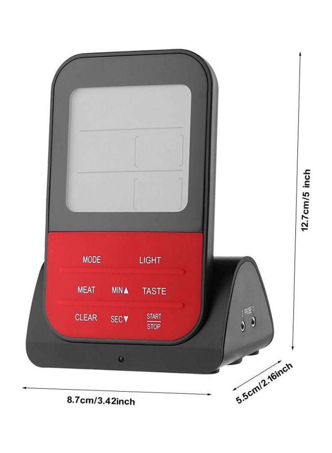 Generic - Digital Grill Thermometer With Wireless Remote Black/Red/Grey - Image 1