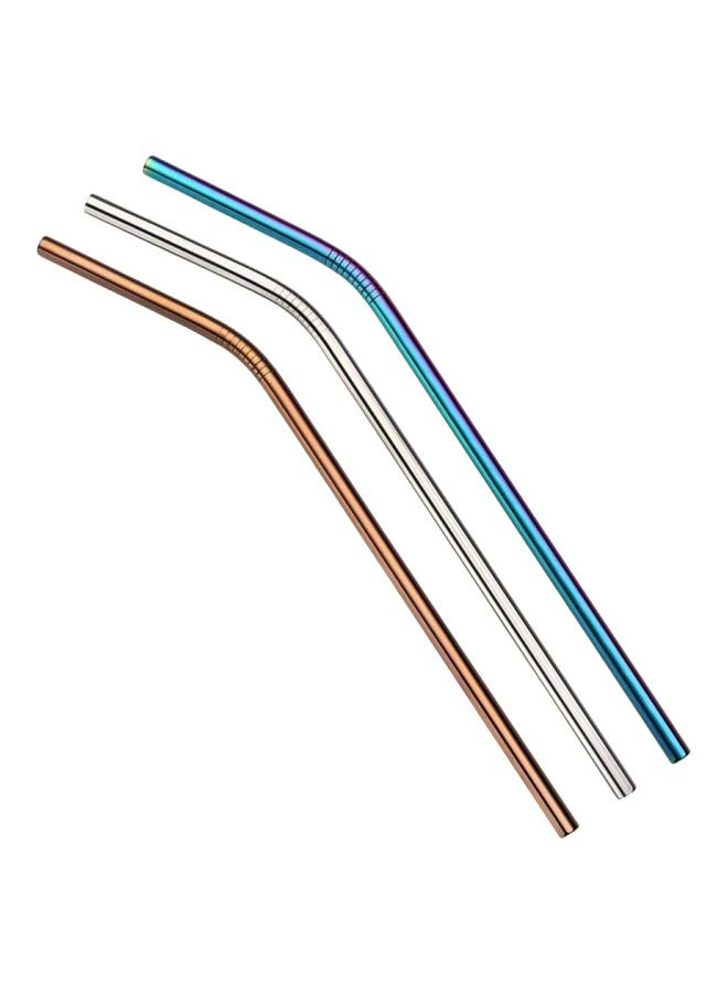 ماصات من الستانلس ستيل مكونة من 3 قطع 21.5x2.4x2.4سم - Image 1