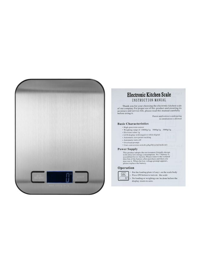 ميزان رقمي للمطبخ رمادي 20.60x3x16.60سم - Image 5