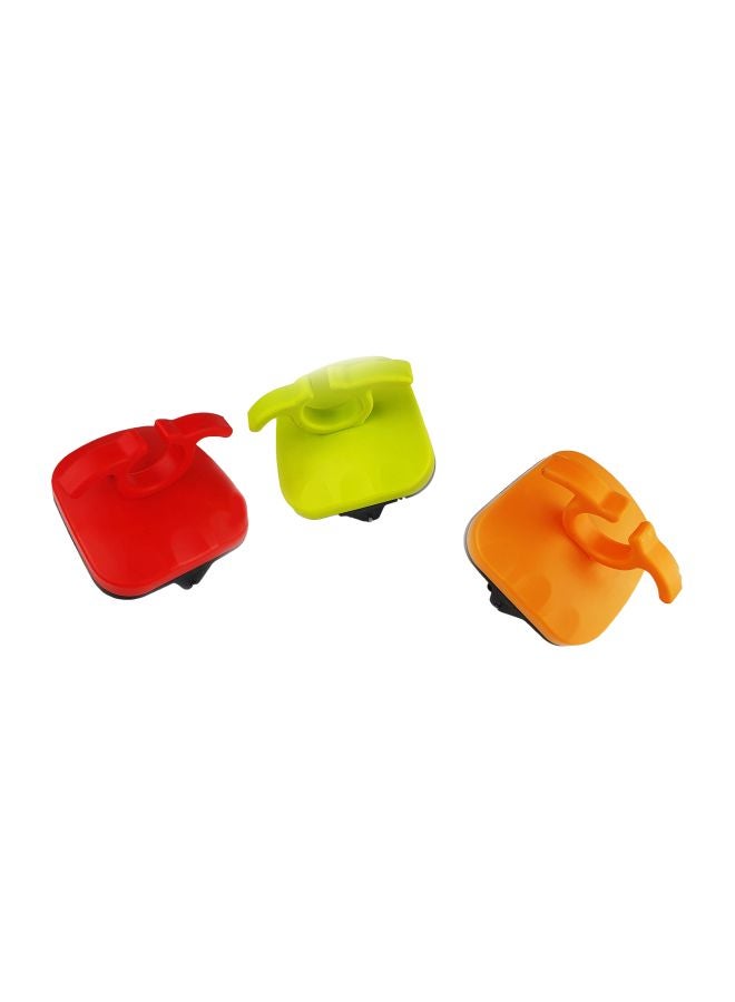 Master Chef 3-Piece Plastic Peeler Black/Red/Orange 8cm - Image 1