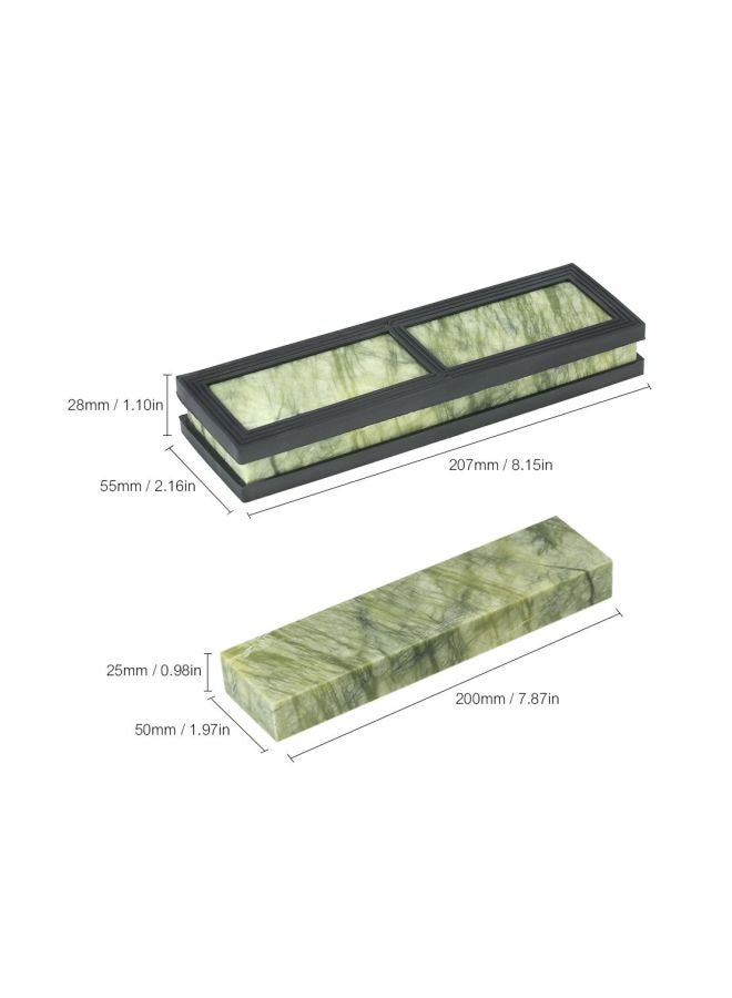 Decdeal Knife Sharpening Stone Green 23.00x3.70x6.40centimeter - Image 2