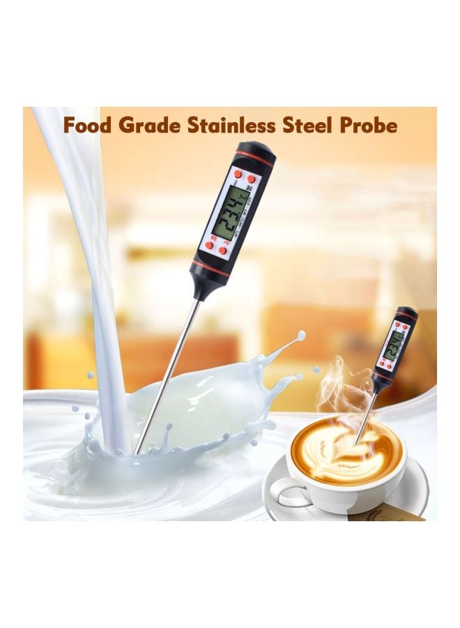 Digital Probe Thermometer Black/Silver/Red 25x10x15centimeter - Image 3