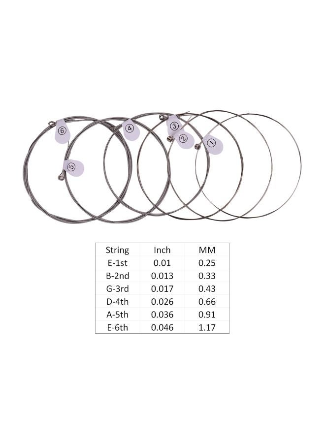 زيكو مجموعة أوتار نيكلي للجيتار الكهربائي مكونة من 6 قطع - Image 3