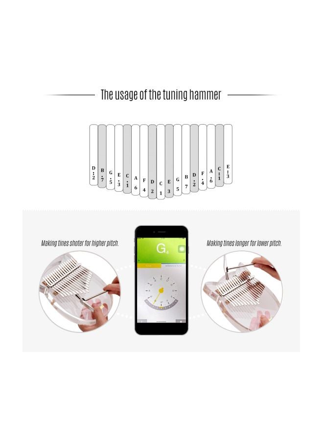 Generic - 17 Keys Acrylic Thumb Piano - Image 1