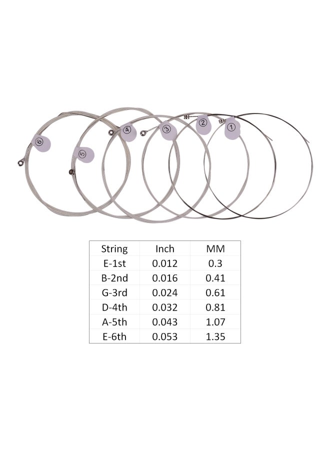 ZIKO 6-Piece Silver Plated Light Acoustic Guitar Strings DUS-012  - Image 4