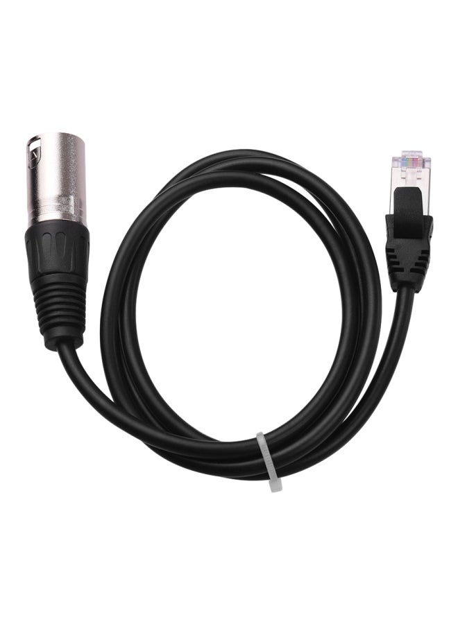 Generic RJ45 Male Network Connector To 3-Pin Mini XLR Extension Studio Cable DMX512  - Image 4