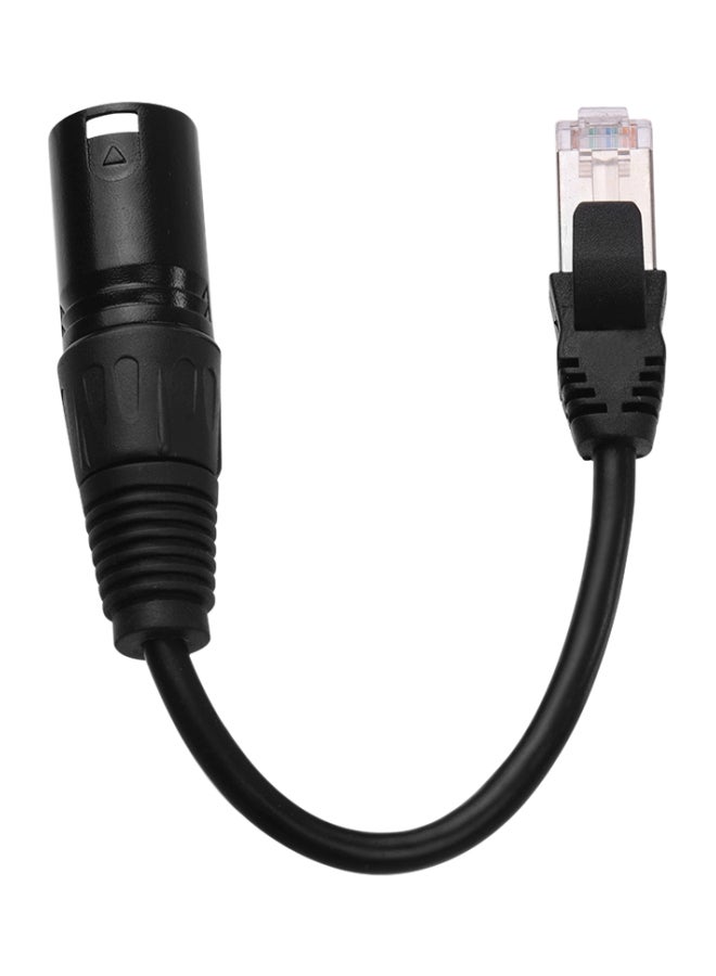 Generic RJ45 Male To 3-Pin Mini XLR Male Extension Cable  - Image 1