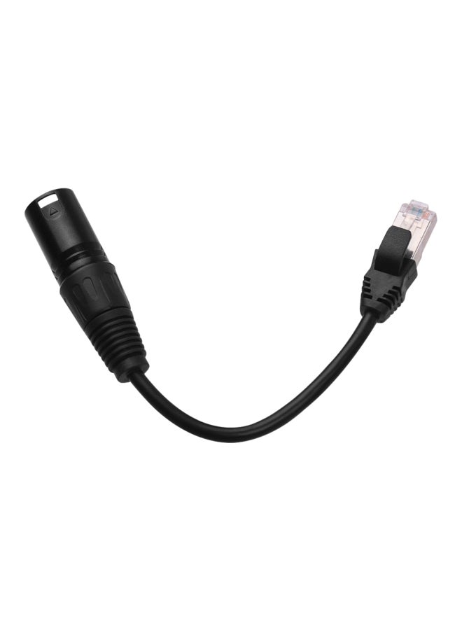 Generic RJ45 Male To 3-Pin Mini XLR Male Extension Cable  - Image 2