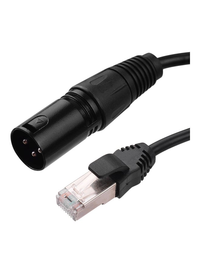 Generic RJ45 Male To 3-Pin Mini XLR Male Extension Cable  - Image 4