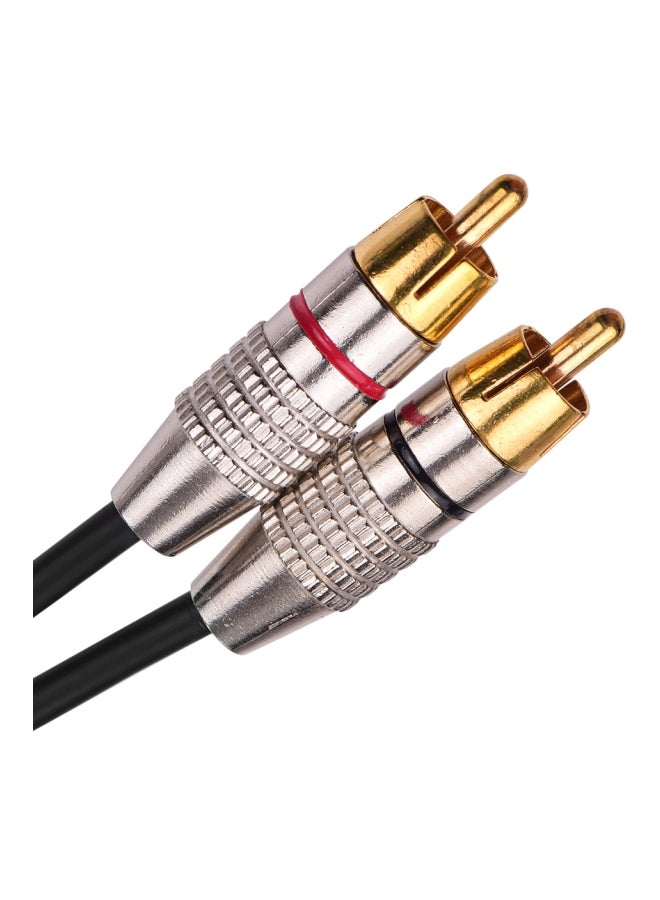 كابل صوت ستيريو 2RCA إلى 2RCA مطلي بالذهب عيار 24 قيراط - Image 4