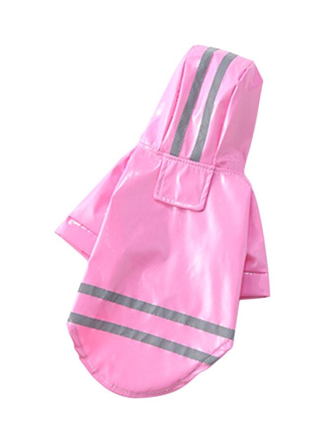 معطف عاكس واقٍ من الأمطار للحيوانات الأليفة وردي M - Image 1
