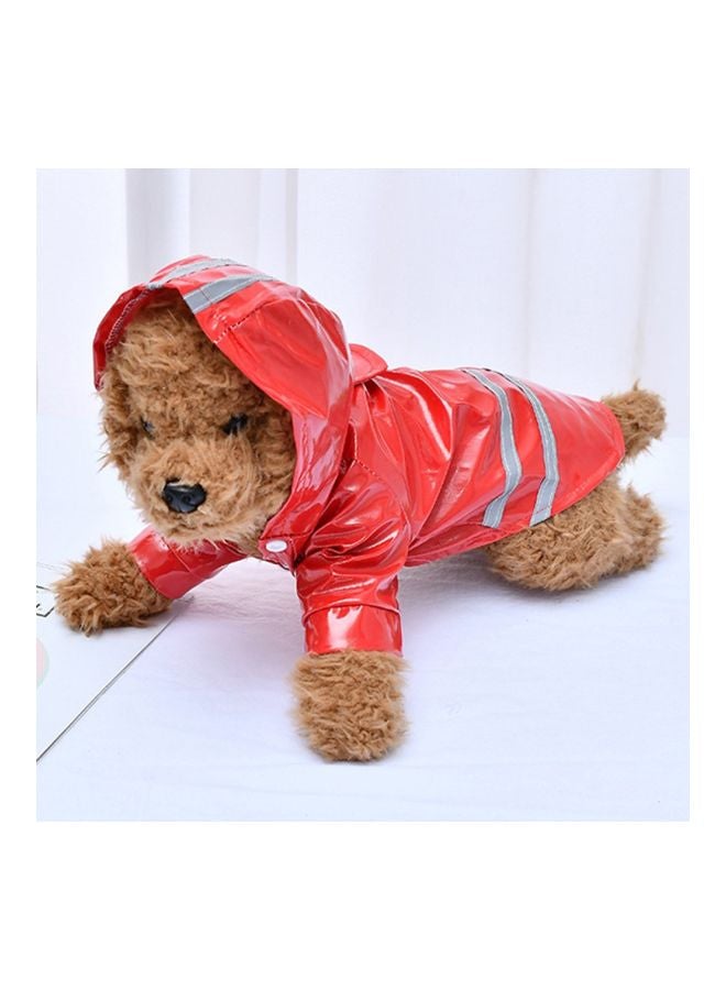 Reflective Raincoat Red/Grey XL - Image 2