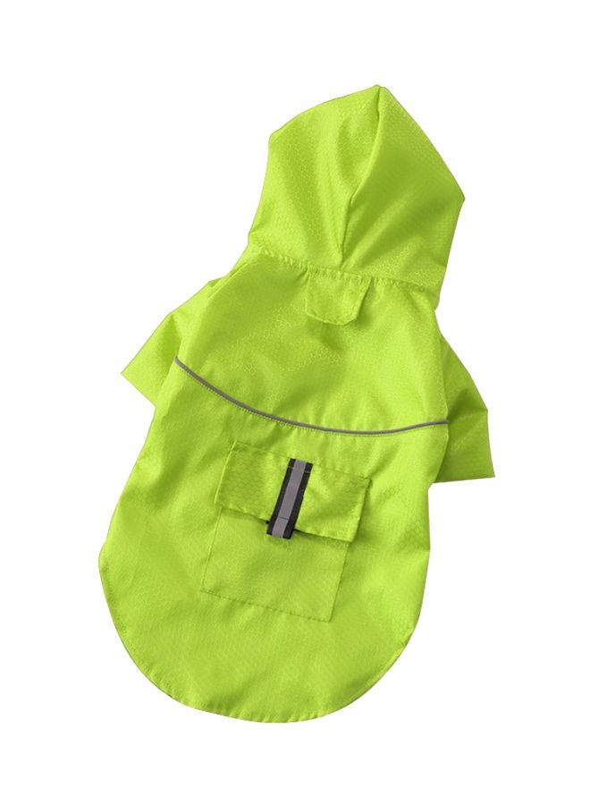 Hooded Summer Raincoat Green/Grey S - Image 1