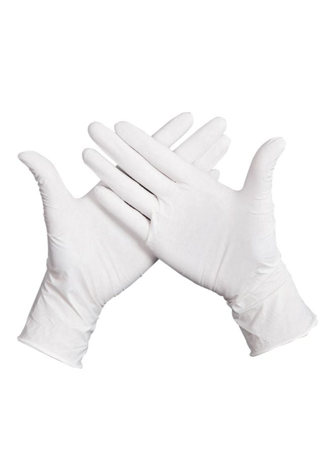 Pack Of 100 Disposable Gloves White XL - Image 1