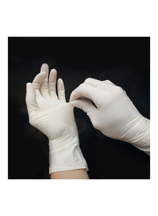 Pack Of 100 Disposable Gloves White XL - Image 2