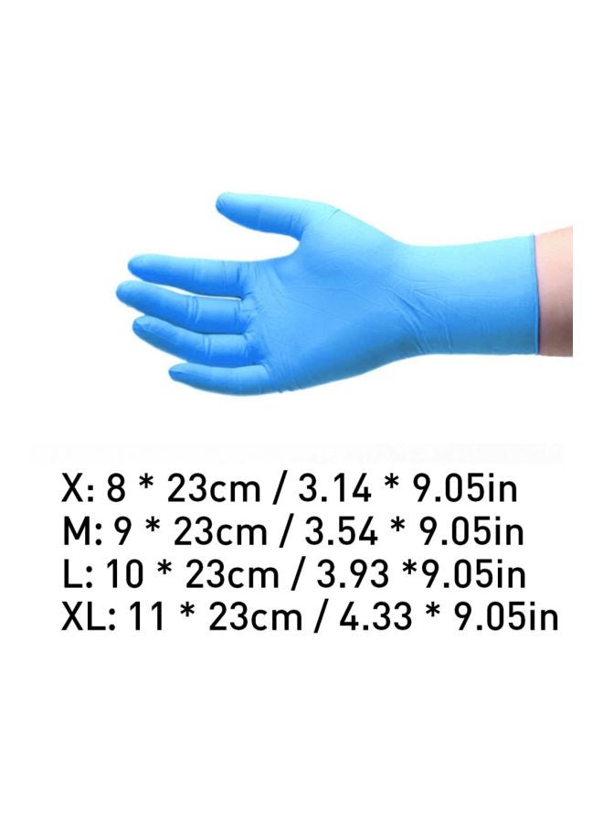 Pack Of 100 Disposable Gloves Sky blue XL - Image 3