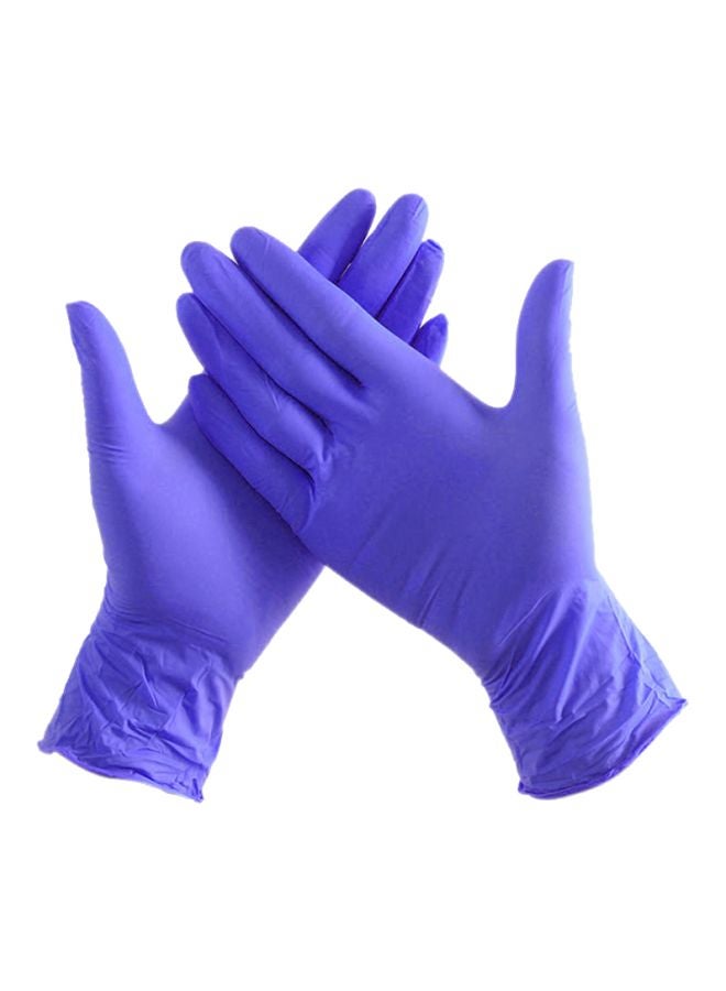 Pack Of 100 Disposable Gloves Blue XL  - Image 1