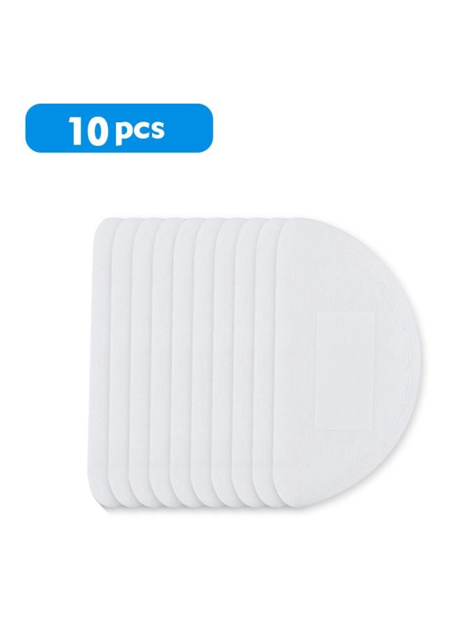 10-Piece Disposable Face Mask Filter White 13.50x3.00x9.00cm  - Image 3