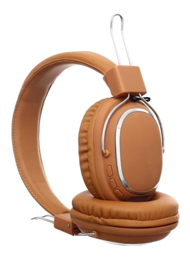 SODO Bluetooth Wireless Over-Ear Headphones Brown/Silver  - Image 1