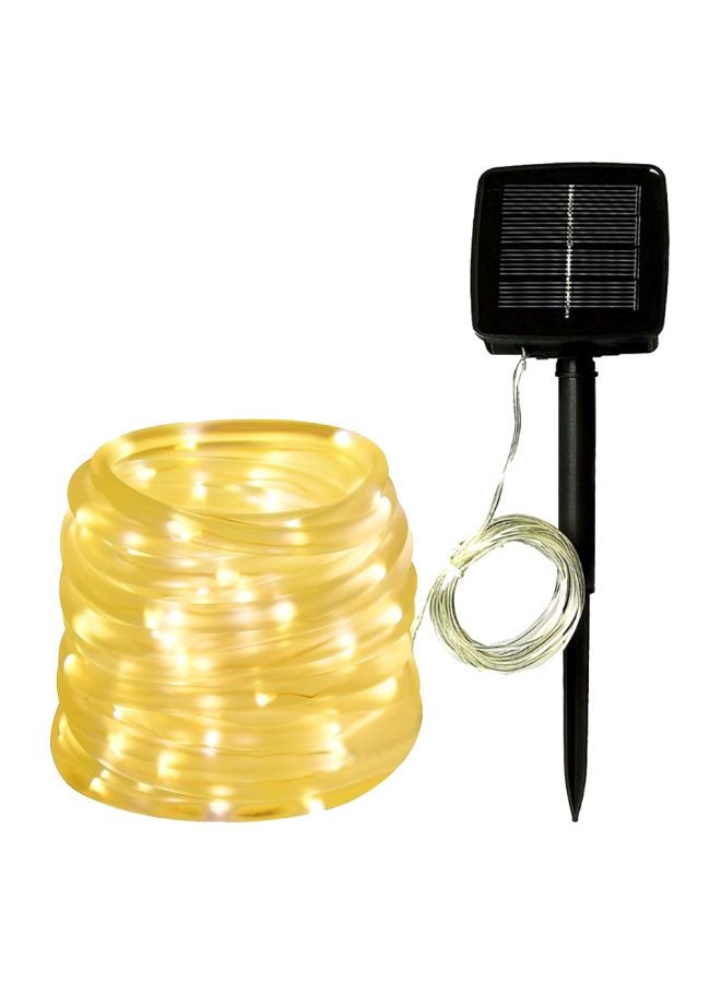 Solar Outdoor LED Rope Light Yellow 32.8feet - Image 1