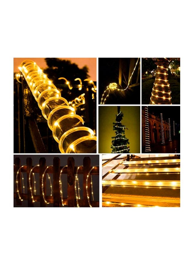Solar Outdoor LED Rope Light Yellow 32.8feet - Image 3