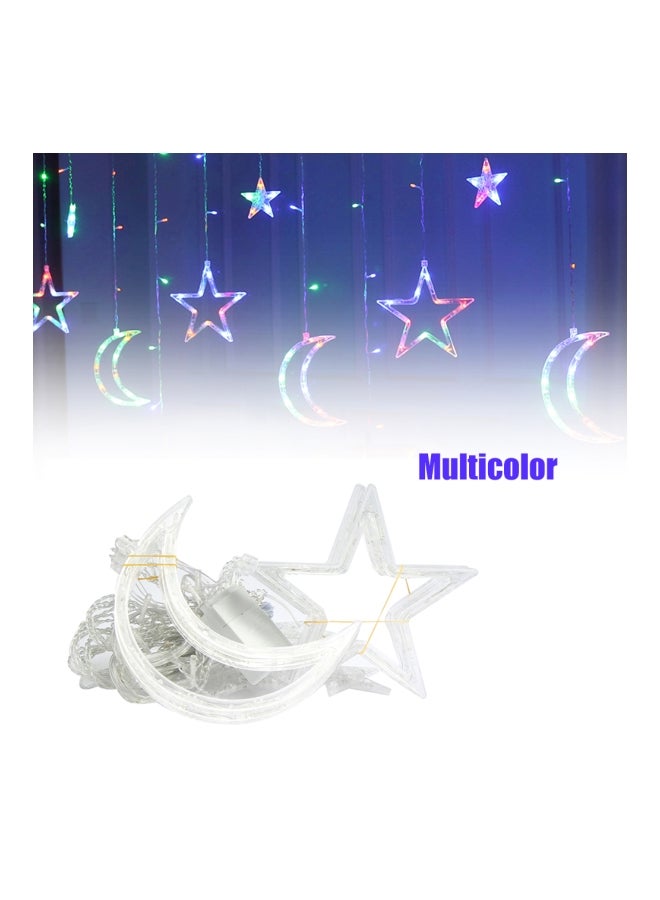 مجموعة أضواء زينة على شكل النجوم والقمر أبيض/وردي/أخضر 20Ø³Ù†ØªÙŠÙ…ØªØ± - Image 2
