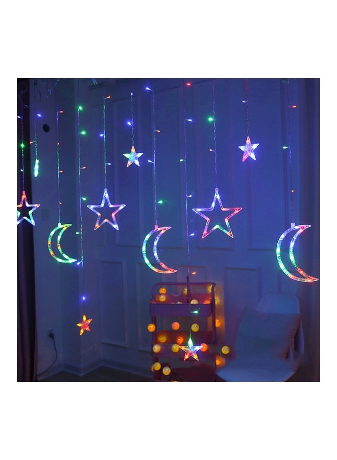 مجموعة أضواء زينة على شكل النجوم والقمر أبيض/وردي/أخضر 20Ø³Ù†ØªÙŠÙ…ØªØ± - Image 5