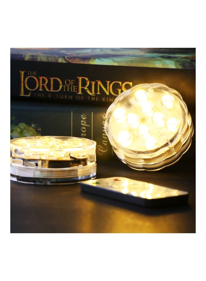 Generic Waterproof LED Light With Remote Red/Green/Blue 7cm  - Image 4