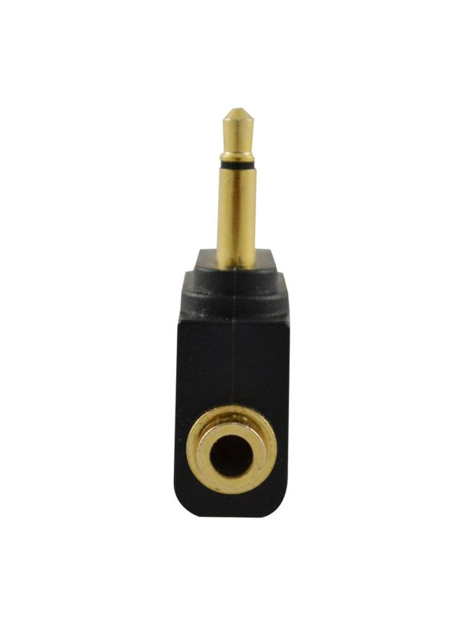 Merlin Airplane Headphones Jack Adapter Black/Gold - Image 2