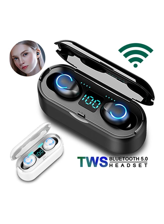 Bluetooth In-Ear Earbuds With Charging Box Black - Image 2