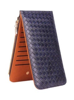 Generic Long Zipper Multi-Card Holder Wallet Blue/Brown  - Image 2