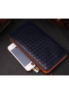Generic Long Zipper Multi-Card Holder Wallet Blue/Brown  - Image 5