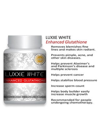 Luxxe White Enhanced Glutathione Dietary Supplement - 60 Capsules | Best  Price KSA