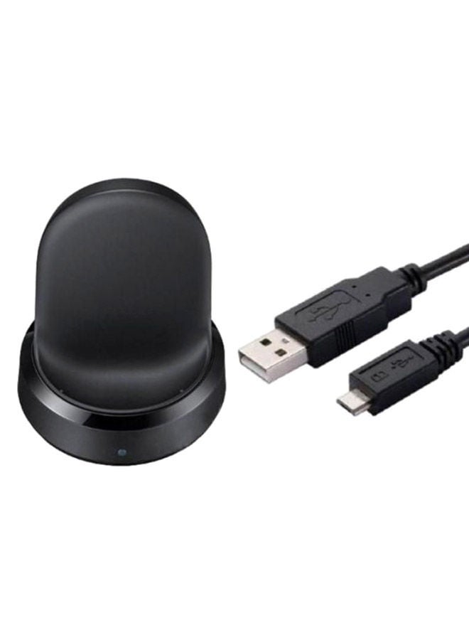 Wireless Power Charging Dock For Samsung Gear S3 Classic Watch Black  - Image 3