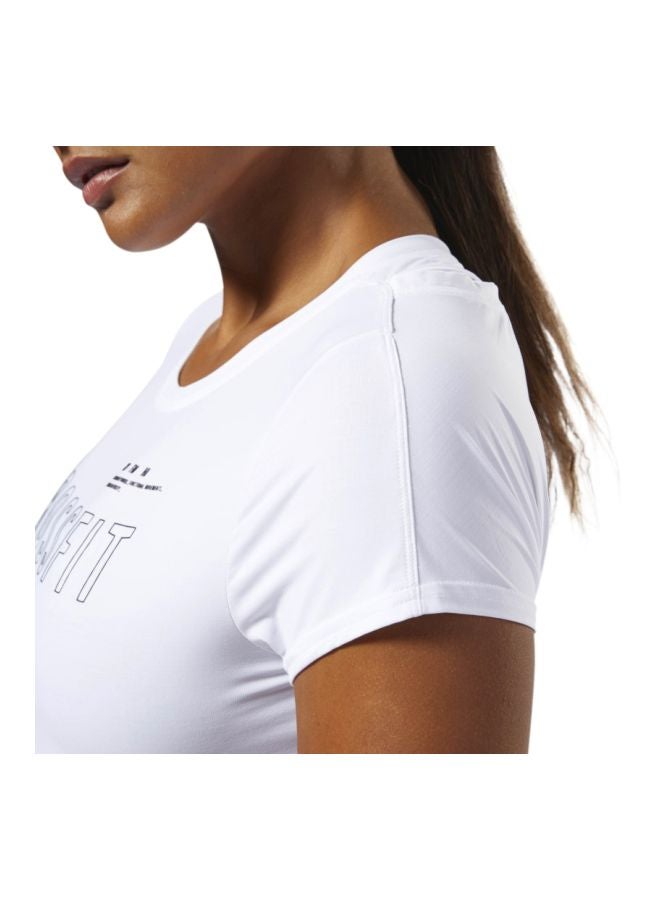 Reebok - Rc Activchill T- Shirt White - Image 1