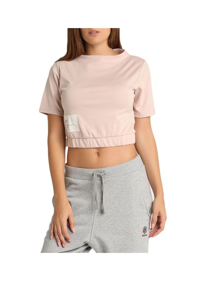 Reebok ES Crop T-Shirt Bare Beige  - Image 1