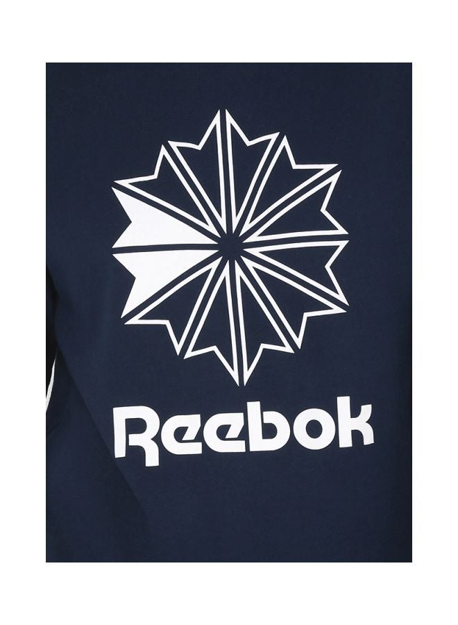 Reebok AC FT Big Starcrest Sweatshirt Collegiate Navy/White  - Image 5