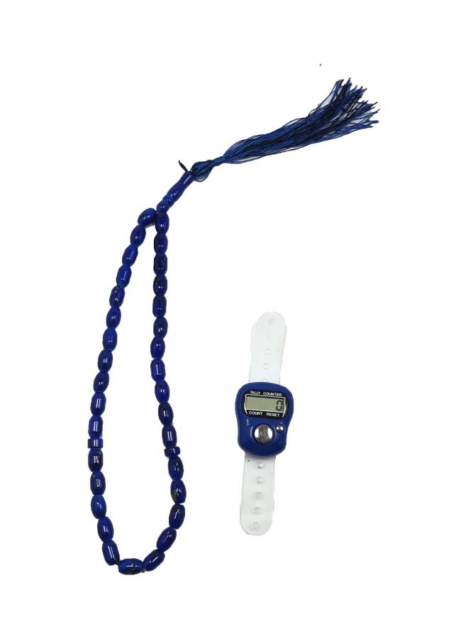 2-Piece Prayer Beaded Tasbeeh With Electronic Counter Set - Image 1
