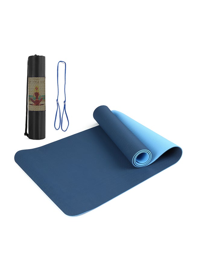 Generic Pack Of 3 Non Slip Yoga Mat With Storage Bag And Carry Strap 61 x 15 x 15cm 