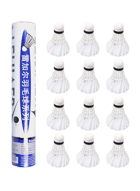 12-Piece Badminton Shuttlecock