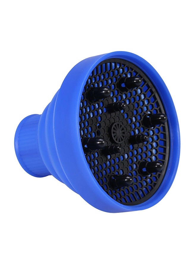Generic Hair Dryer Collapsible Storage Multifunction Diffuser Cover Blue  - Image 1