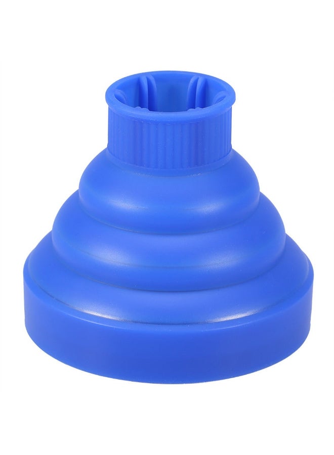 Generic Hair Dryer Collapsible Storage Multifunction Diffuser Cover Blue  - Image 2