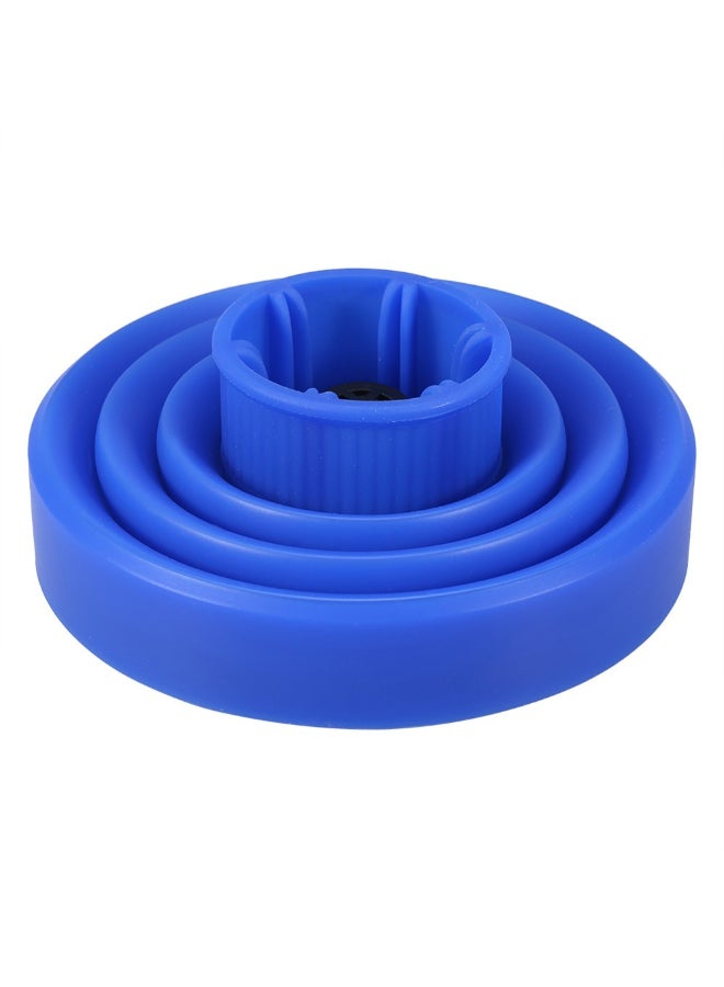 Generic Hair Dryer Collapsible Storage Multifunction Diffuser Cover Blue  - Image 3