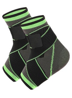 Generic Pair Of Adjustable Compression Ankle Brace 12cm 