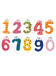 10-Piece Cartoon Numbers Style Magnetic Toy Set 4.4x0.2x3cm