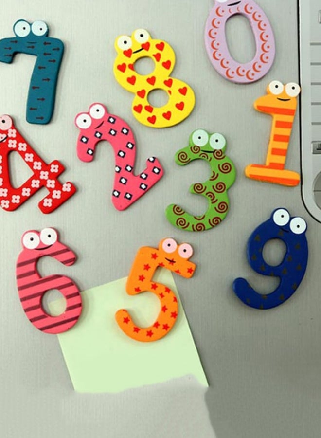 Beauenty - 10-Piece Cartoon Numbers Style Magnetic Toy Set 4.4x0.2x3cm - Image 1