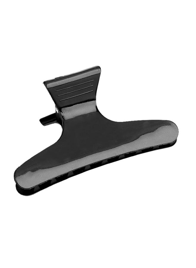 12-Piece Plastic Fashion Butterfly Hair Claw Section Clip Black One Size - Image 1