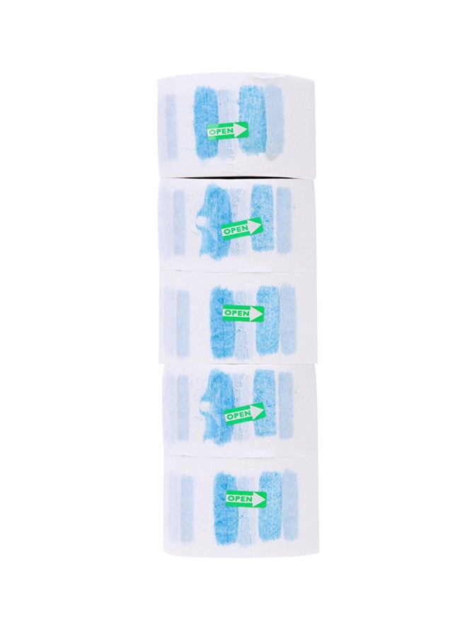 Generic 5-Piece Disposable Hairdressing Neck Covering Paper Towel White One Size - Image 1